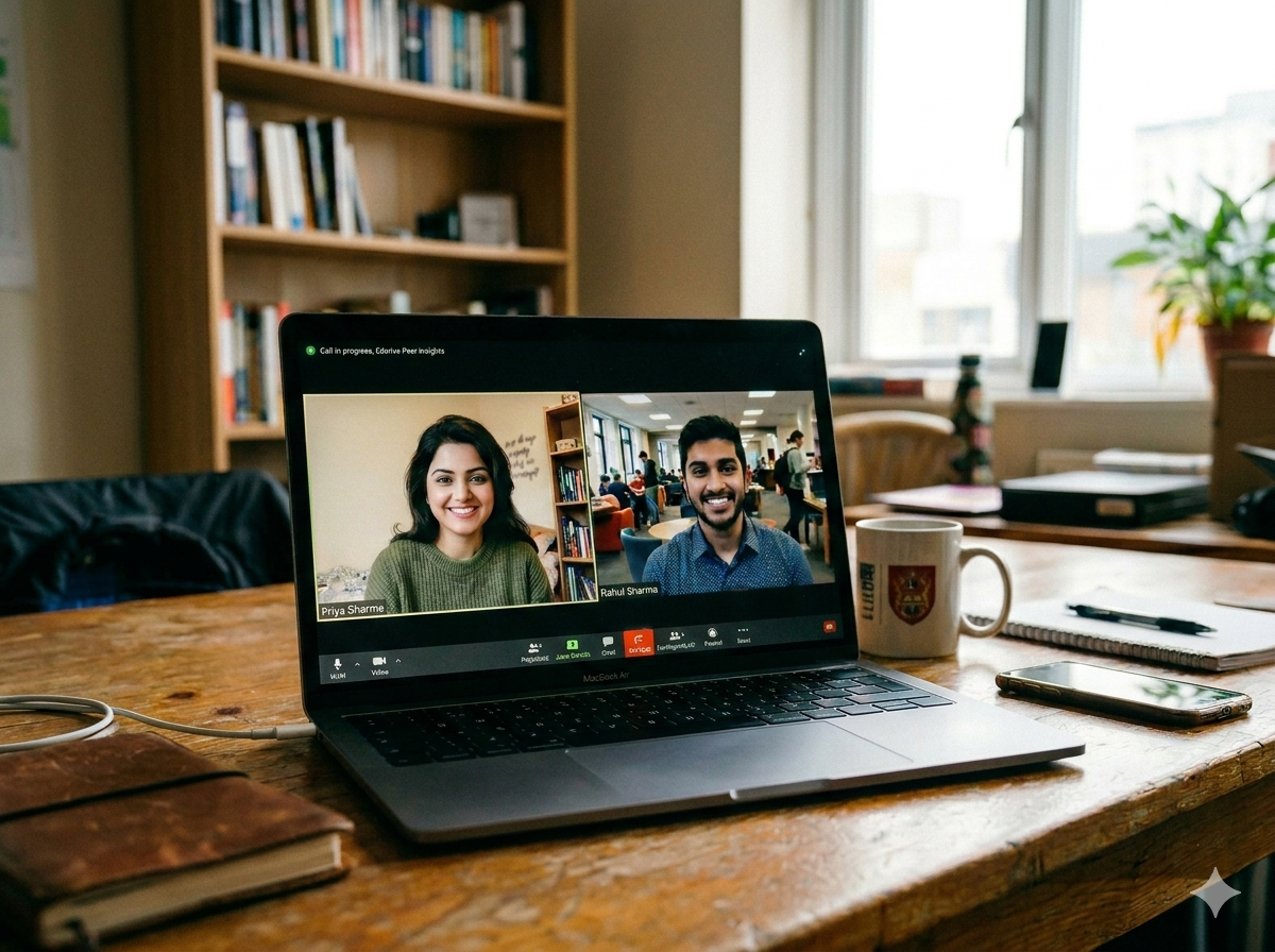 Edoriva video call between students